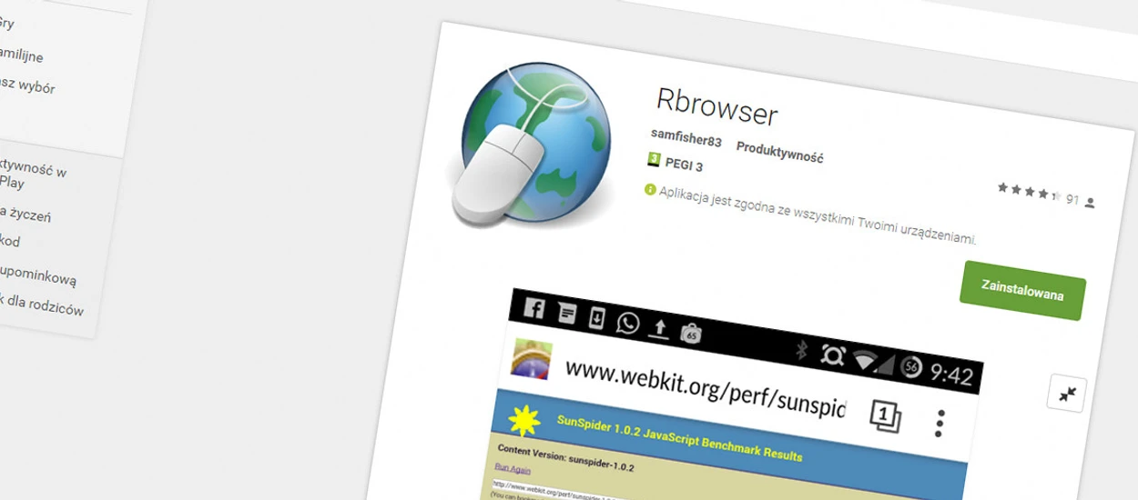 Rbrowser to zoptymalizowany pod Snapdragony Chromium. Zdecydowanie warto!