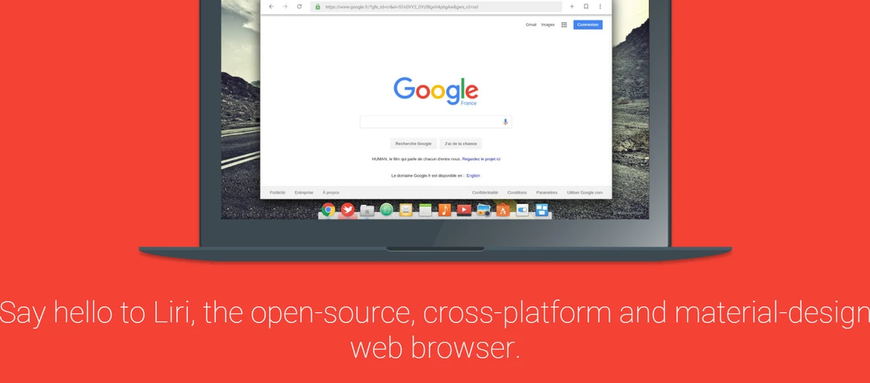 Liri Browser, czyli odchudzony na maksa Chrome z interfejsem Material Design