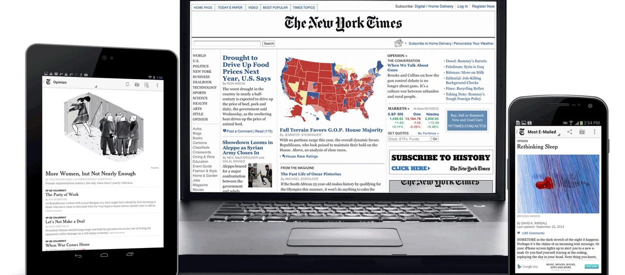 New York Times nie ma sobie równych. Tak wygląda przyszłość prasy w sieci