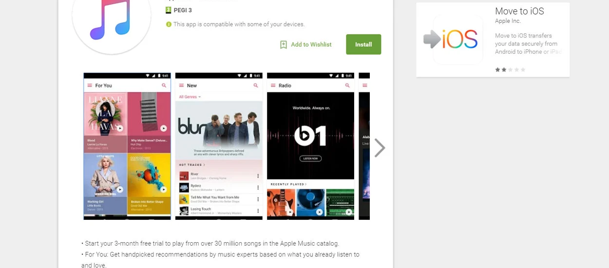 Apple Music na Androida już dostępne!