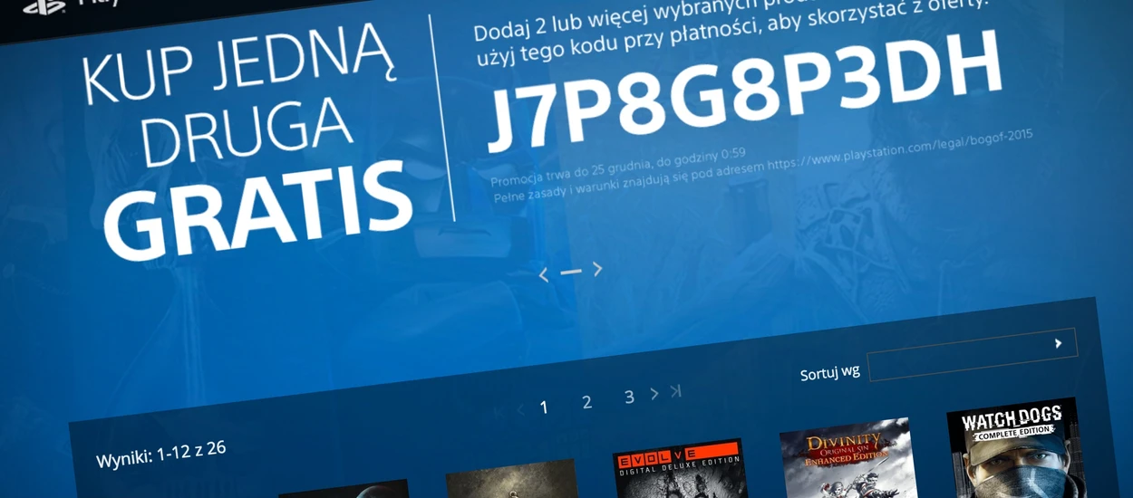 Kup jedną grę na PS4, a drugą dostaniesz gratis. Sony umie w świąteczne promocje