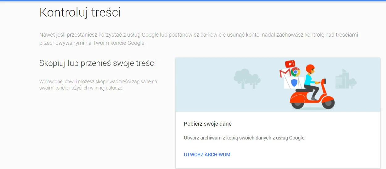 Co zrobić z danymi z konta Google? Można je na przykład zabrać do konkurencji...