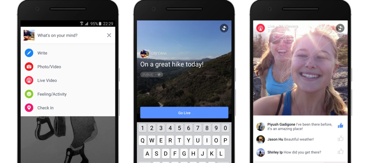 Przed "Facebookiem na żywo" nie będzie ucieczki