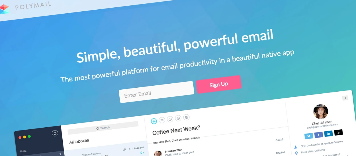 Żegnaj przeglądarkowy Gmailu. Polymail to najlepsza aplikacja pocztowa na Maka