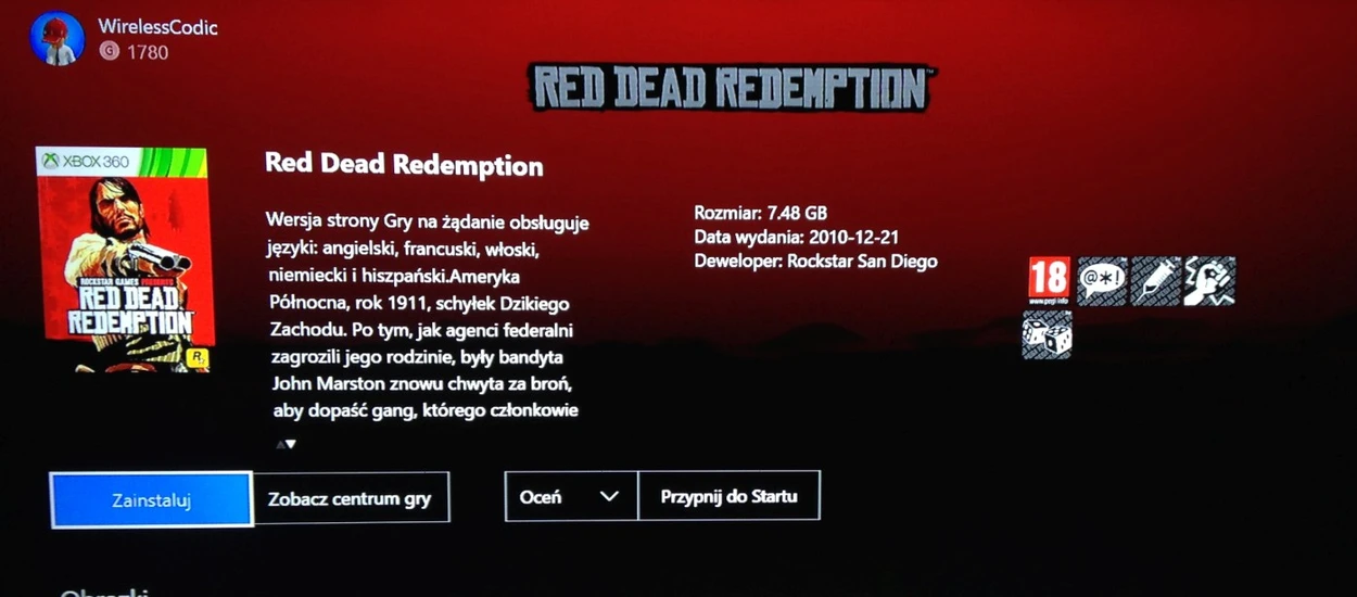 "Świetny" trolling Microsoftu po tym jak wyciekł Red Dead Redemption na Xbox One