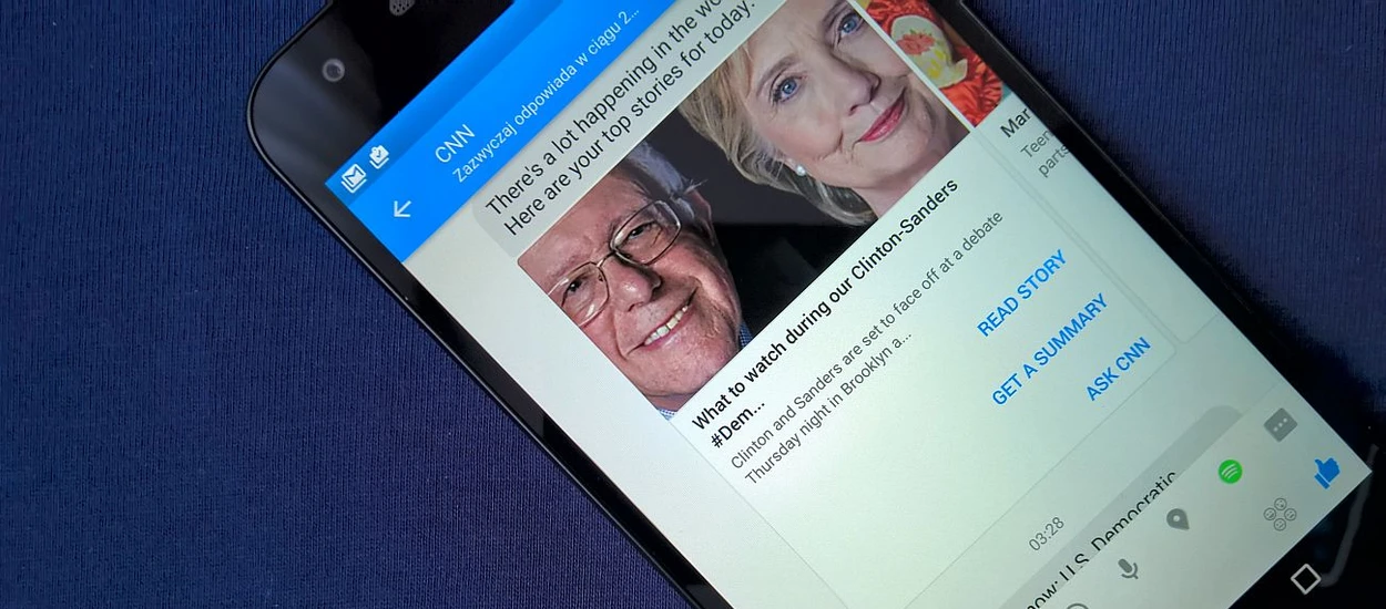 Gdy pisze do ciebie CNN, to wiedz że coś się dzieje  - "porozmawiałem" z botami na Messengerze