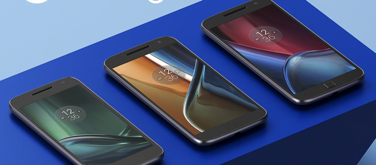 Moto G4, G4 Plus i G4 Play- nowe średniaki od Lenovo z czystym Androidem 6.0 na pokładzie