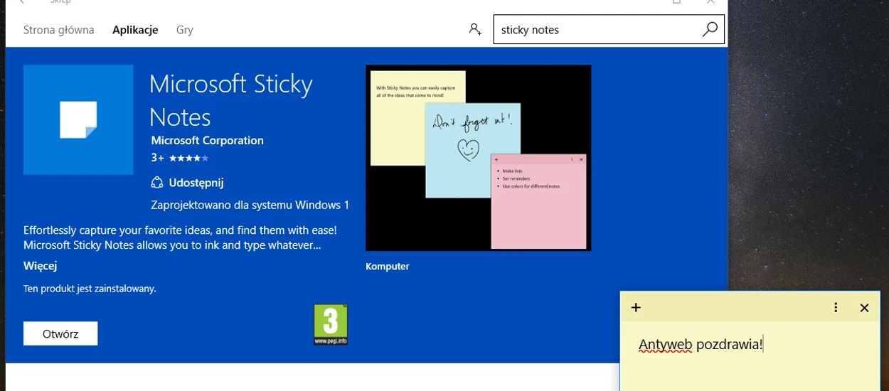 Sklep Windows z "nowymi" i nowymi aplikacjami dla Windows 10 od Microsoftu