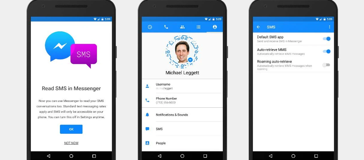 Zrezygnowałem z SMS-ów w Messengerze. Nadal liczę na iMessage