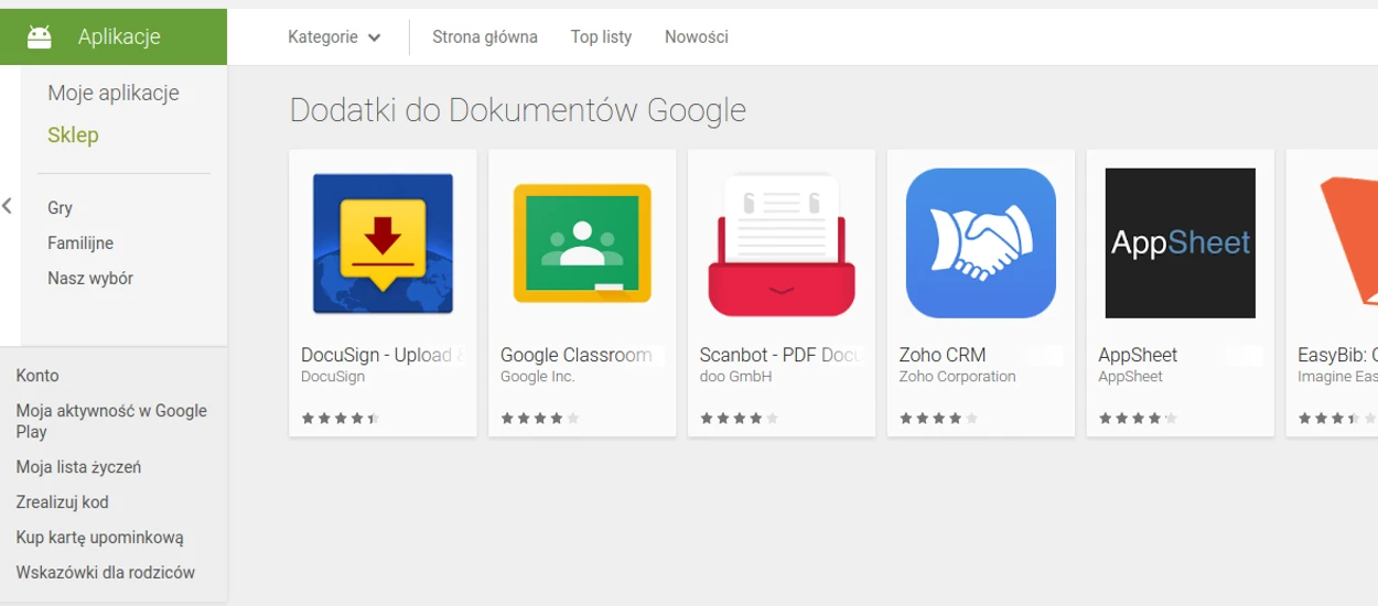 Dokumenty i Arkusze Google dla Androida obsługują teraz dodatki [prasówka]