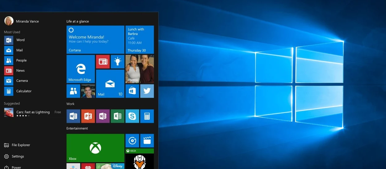 Jeszcze więcej reklam w Windows 10