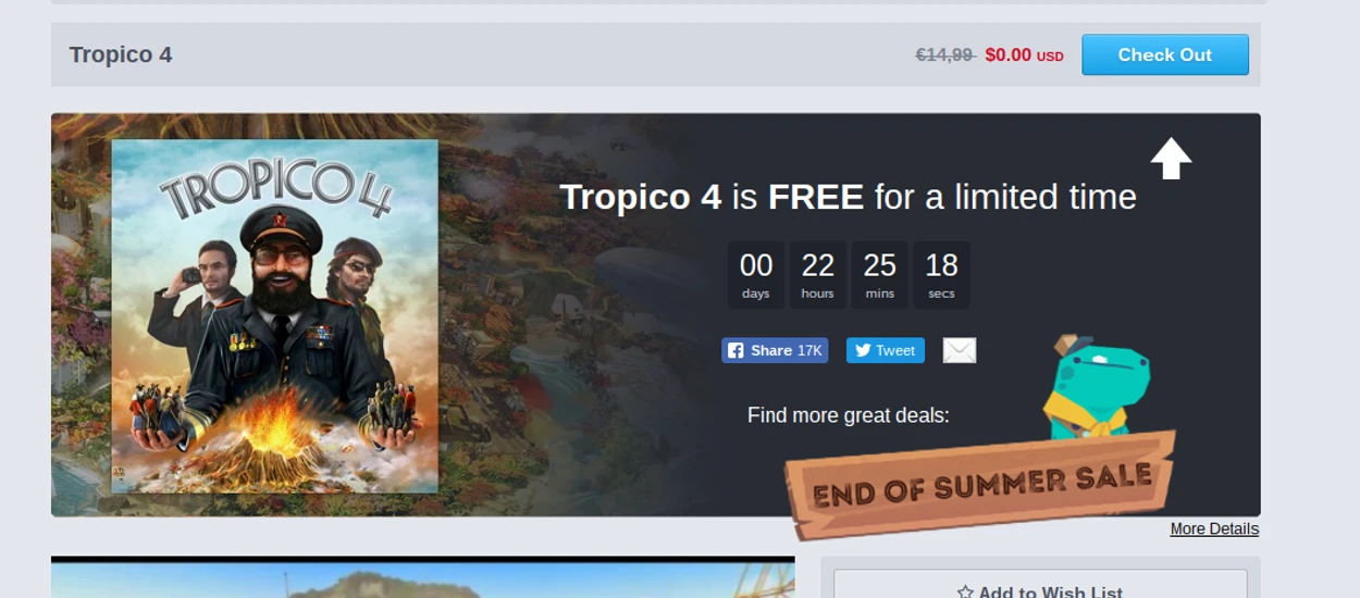 Humble Store rozdaje kody Steam na Tropico 4!