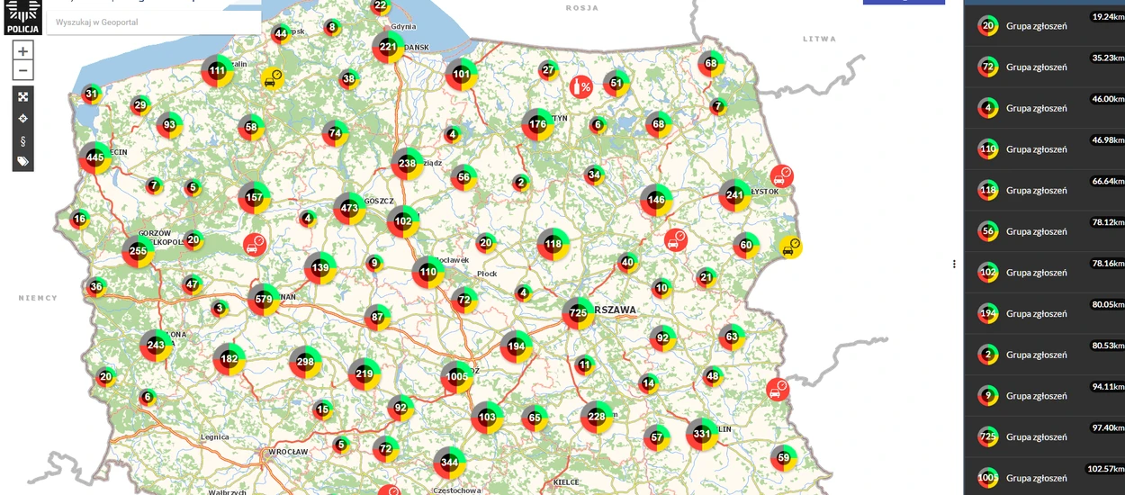 Policja udostępnia krajową mapę zagrożeń bezpieczeństwa, możecie sami umieszczać na niej konkretne zdarzenia