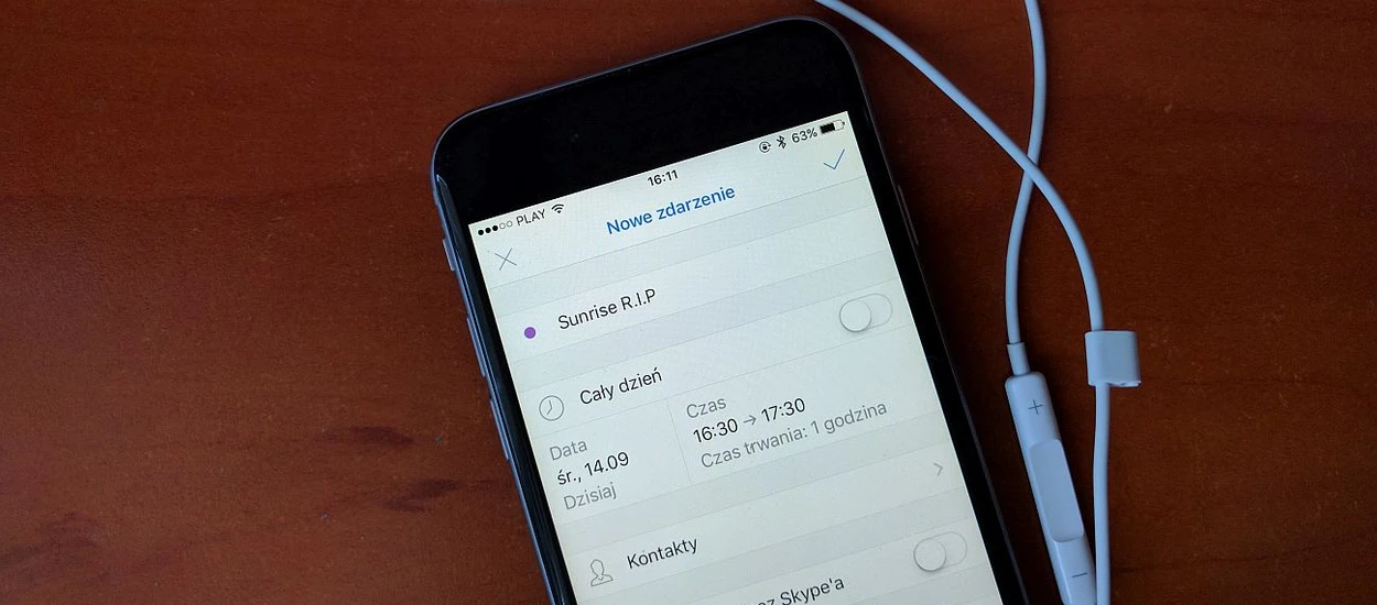 Umarł Sunrise, niech żyje Outlook - kalendarz Microsoftu rośnie w siłę