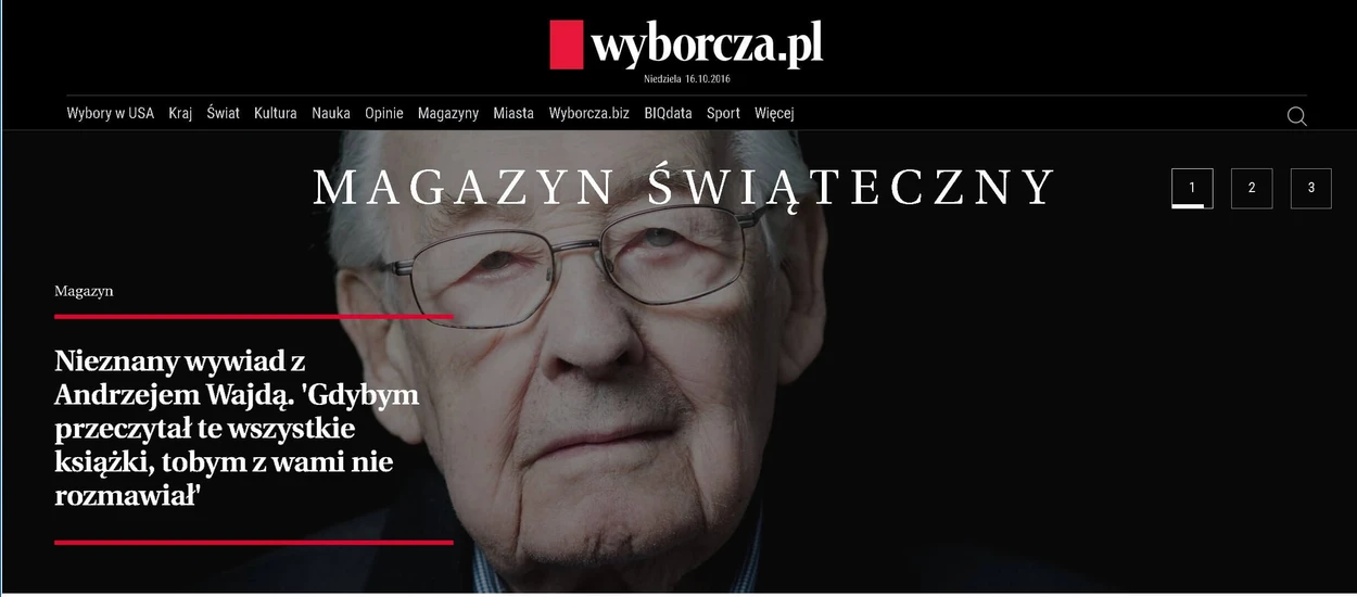 Nowa Wyborcza.pl to kawał dobrej roboty. Odcinają się od tonącej jakości Gazeta.pl