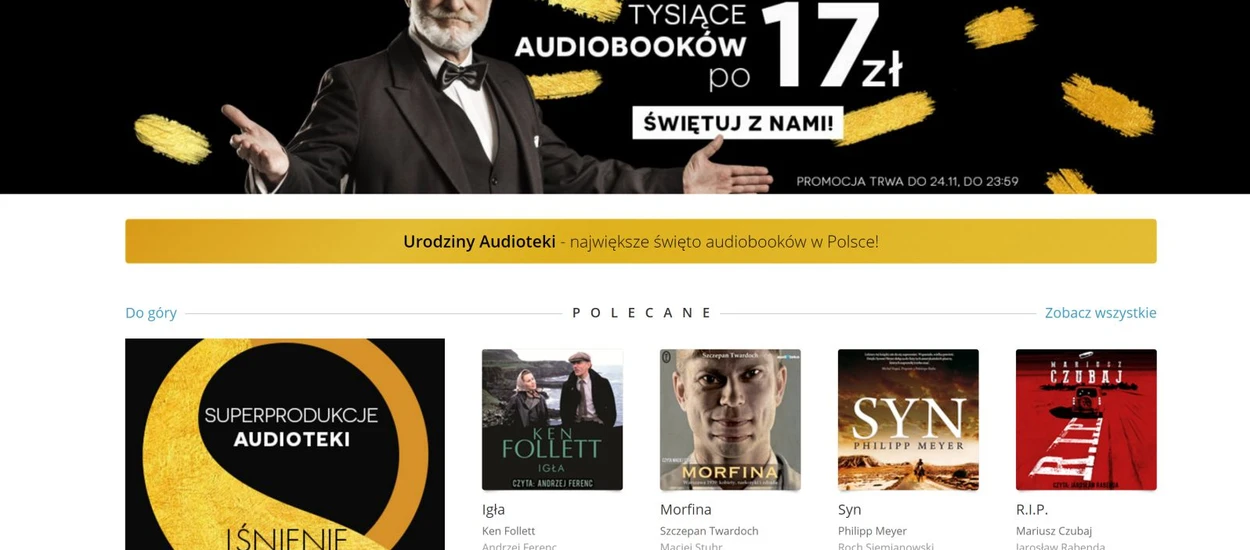 Urodziny Audioteki - ogromna wyprzedaż audiobooków