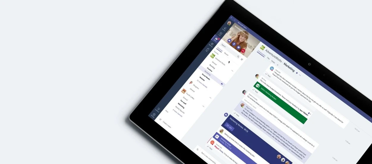 Microsoft Teams - odpowiedź na Slacka zaprezentowana