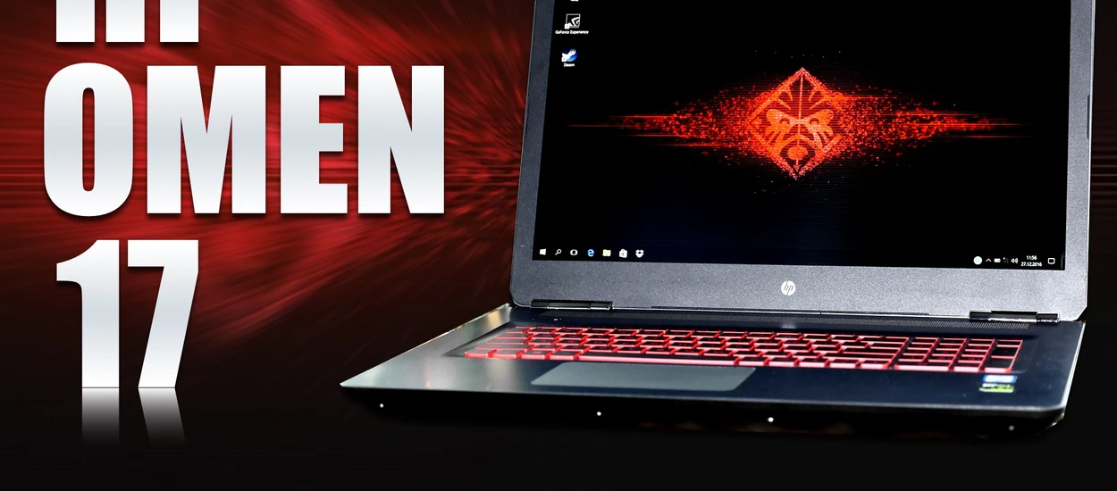 HP Omen 17 - potężna mobilna bestia z GeForce GTX 1070 [wideo]