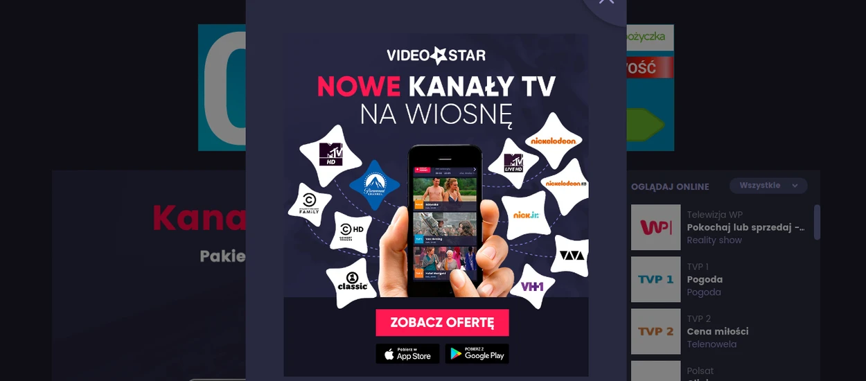 Videostar z obsługą Chromecasta i z nowymi kanałami, w tym Comedy Central