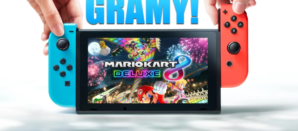 Gramy w Mario Kart 8 Deluxe na Nintendo Switch. Świetna zabawa!