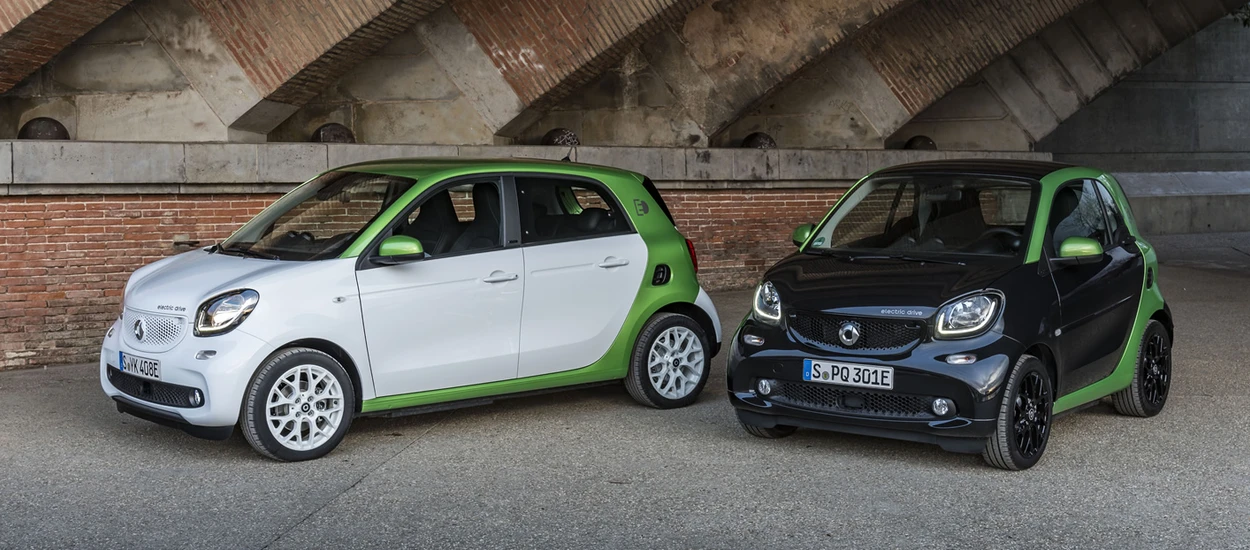 Elektryczny smart fortwo oraz forfour ma więcej sensu niż inne „auta na prąd”