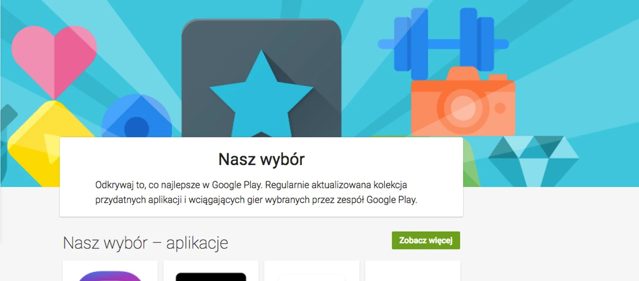 Google poleca najlepsze gry i aplikacje na Androida w nowej zakładce sklepu