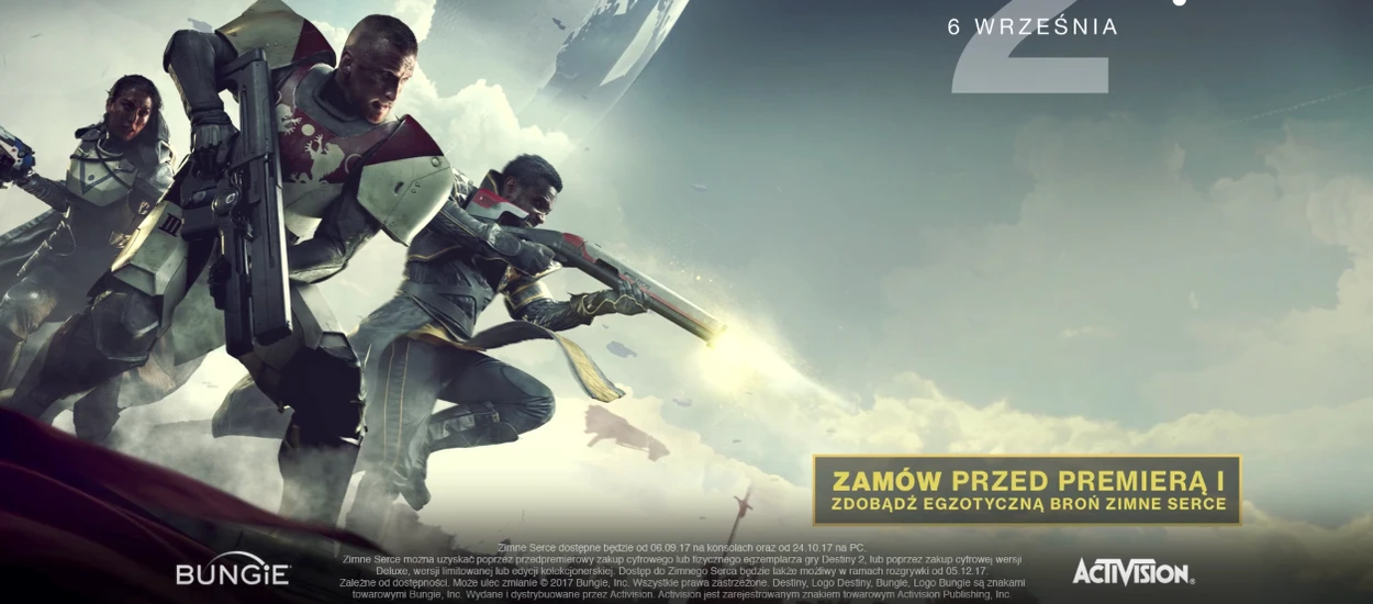 Zwiastun premierowy Destiny 2 na zaostrzenie apetytu. Będzie się działo!