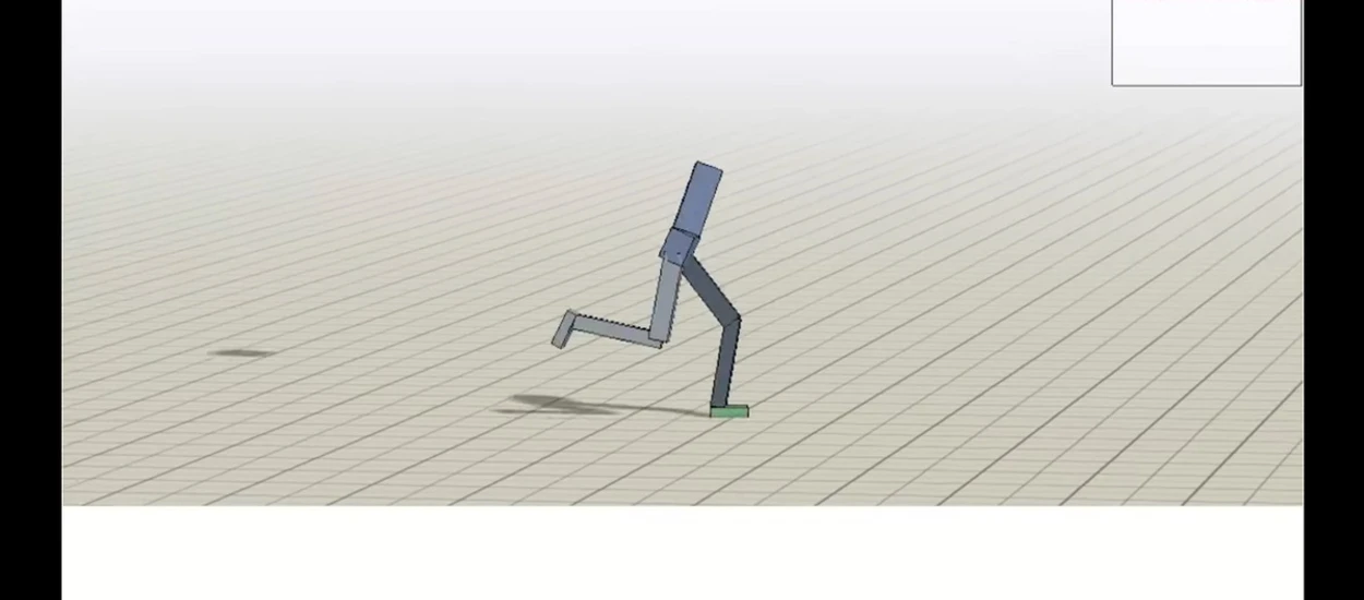 Zobacz jak sztuczna inteligencja samodzielnie uczy się chodzić