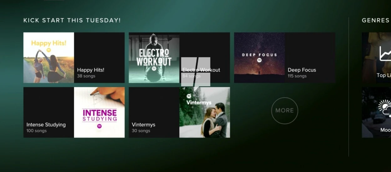 Tak wygląda Spotify na Xbox One