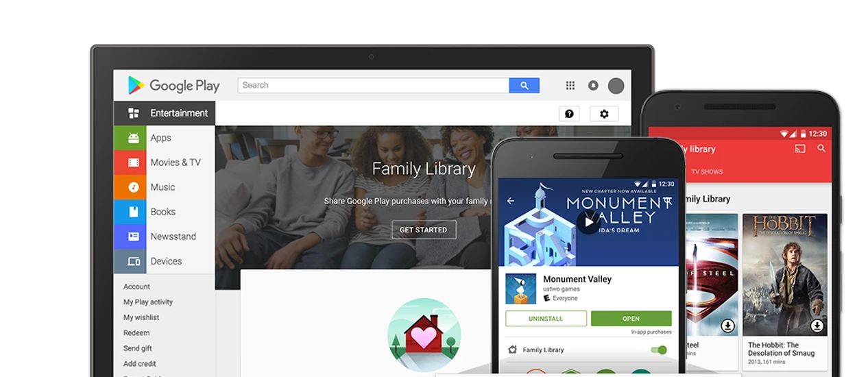 Nareszcie! Biblioteka Rodzinna Google Play dostępna również w Polsce