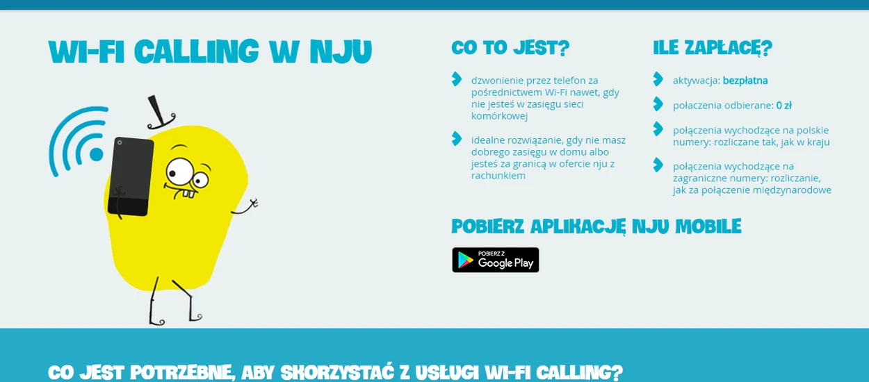 WiFi Calling dla (prawie) wszystkich w Nju Mobile