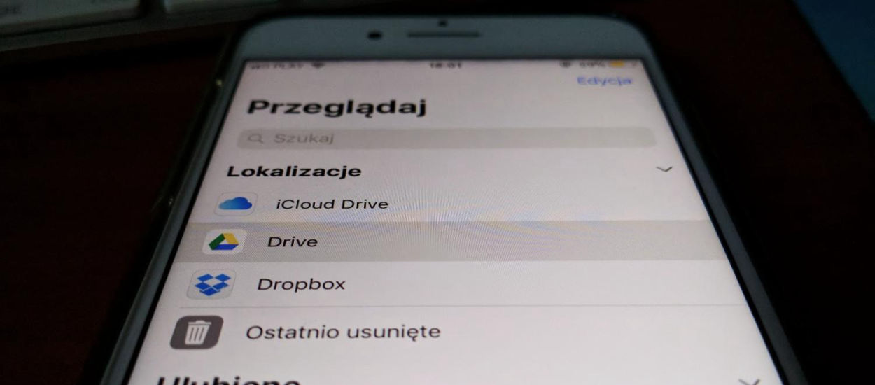 Czekaliśmy tylko 11 lat. Dropbox i Dysk Google w aplikacji Pliki w iOS 11