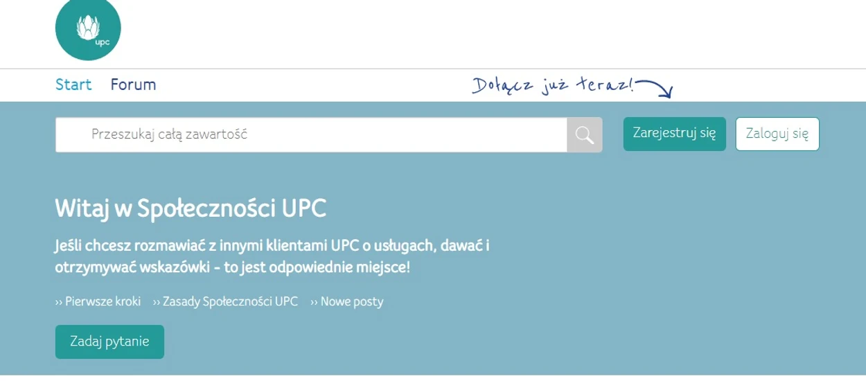 UPC nie działa? Zamiast na Facebooka zajrzyj tutaj