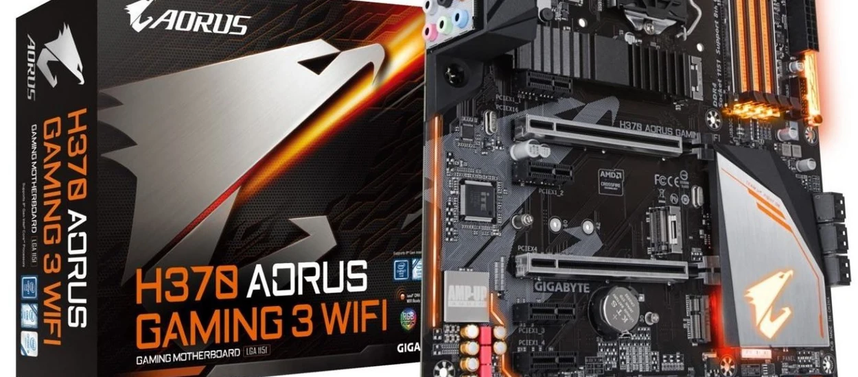 Oto Gigabyte H370 AORUS Gaming 3 - pierwsza płyta z chipsetem H370