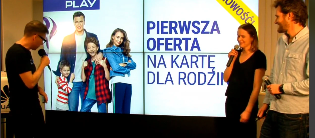 Play udostępnia pierwszą ofertę na kartę dla rodzin