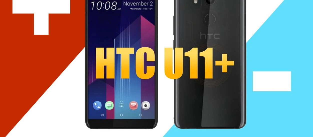 HTC U11+ (U11 Plus): 3 PLUSY i 3 MINUSY