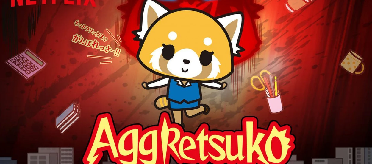 Koniecznie obejrzyjcie świetne anime o małej pandzie, która pracuje w korpo i słucha death metalu. Recenzja Aggretsuko na Netflix