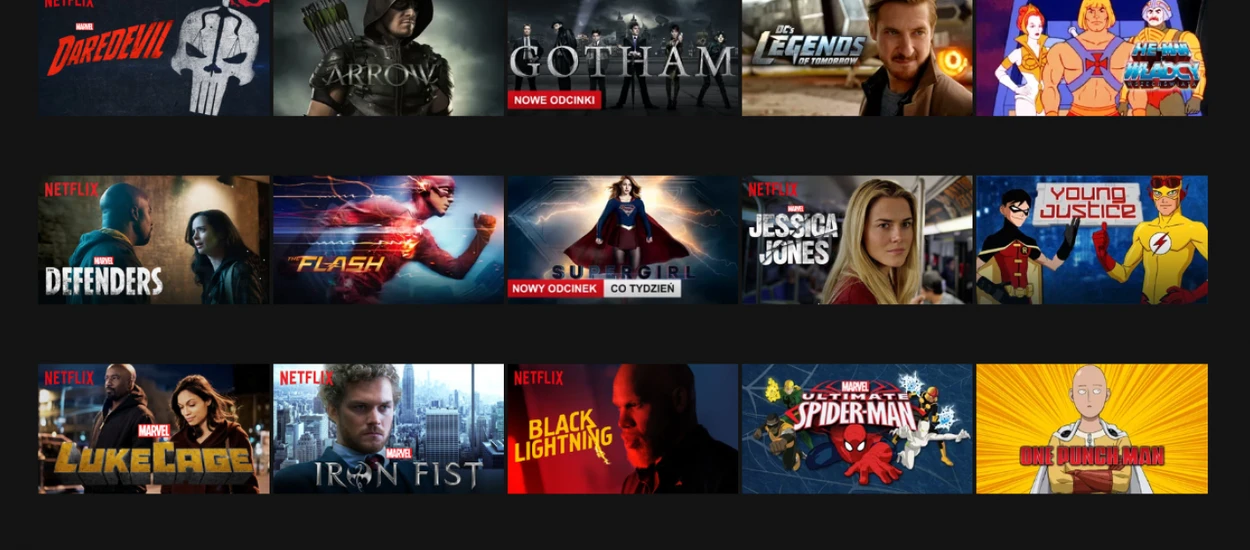 Najlepsze seriale o superbohaterach na Netflix