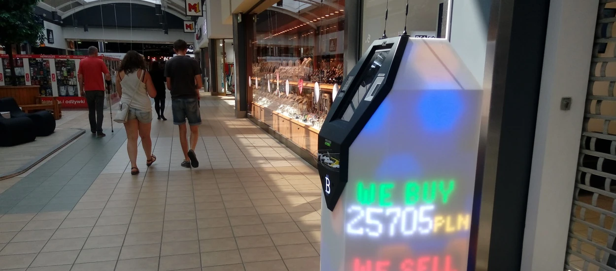 Bitcoiny do wymiany? W warszawskim centrum handlowym postawiono automat