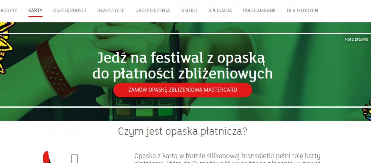 mBank rozdaje opaski do płatności zbliżeniowych zupełnie za darmo