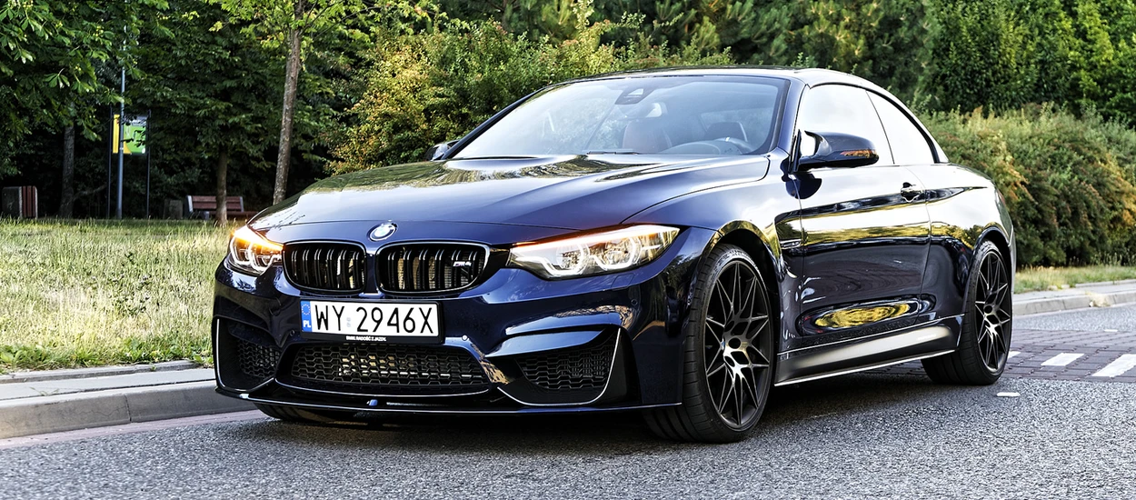 BMW M4 Competition Cabrio z pakietem akcesoriów M Performance – jazda próbna z wiatrem we włosach