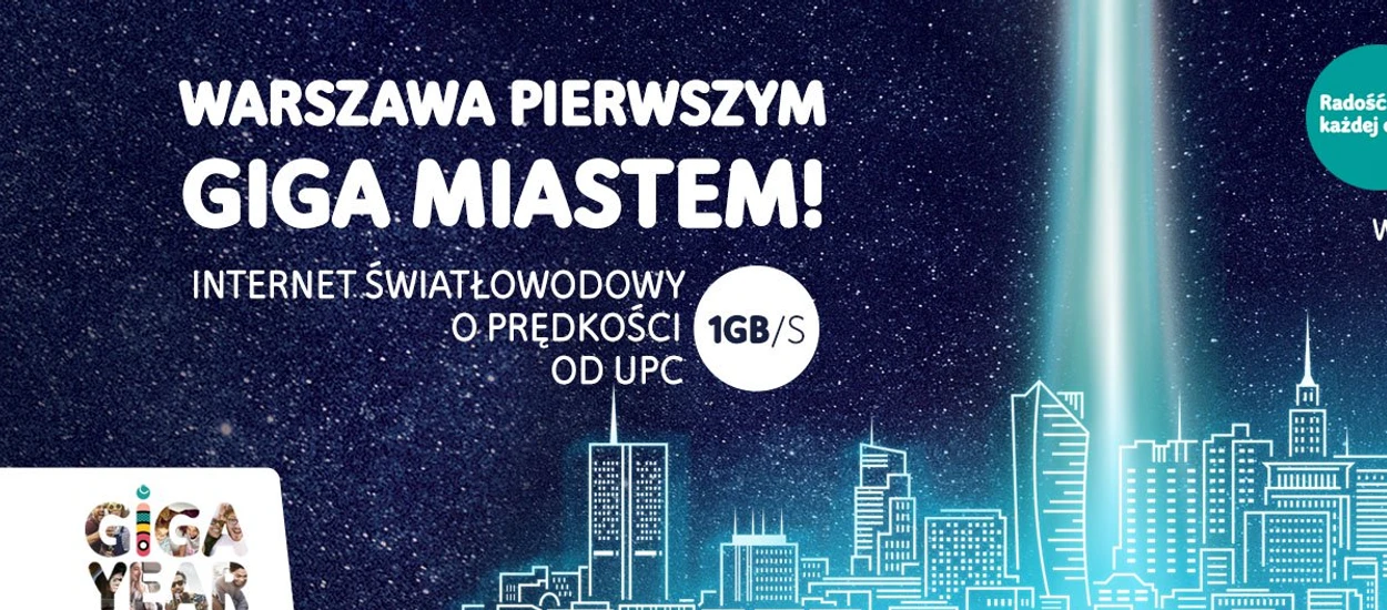 UPC Polska szybsze niż kiedykolwiek. Od jutra można zamawiać pakiet 1 Gb/s!