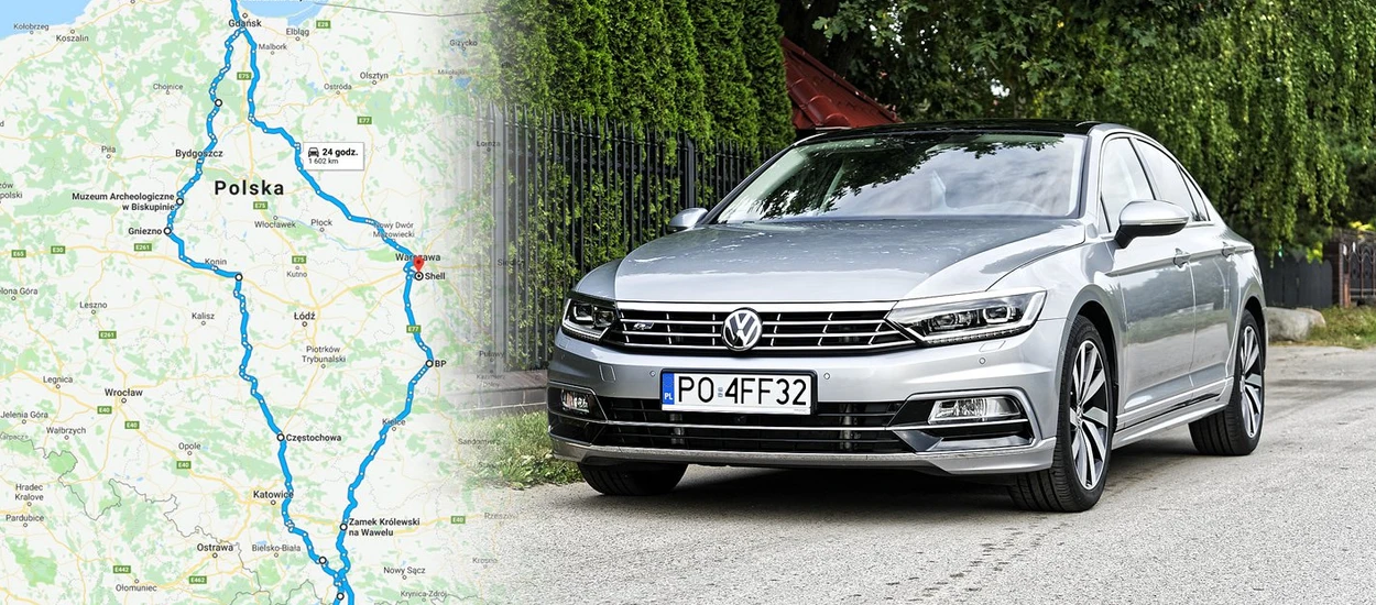 1600 km bez tankowania! Wycieczka Passatem 2.0 TDI nad morze i w góry: Warszawa-Gdynia-Zakopane-Warszawa