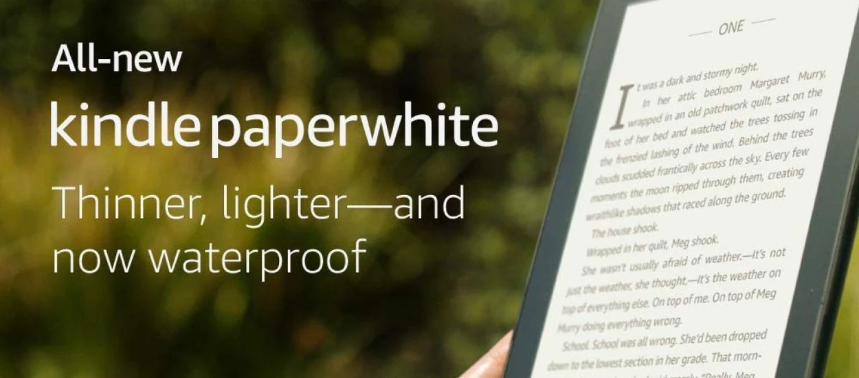 Najnowszy, wodoodporny i z pojemną pamięcią! Kindle Paperwhite 4 już za za 447 zł!