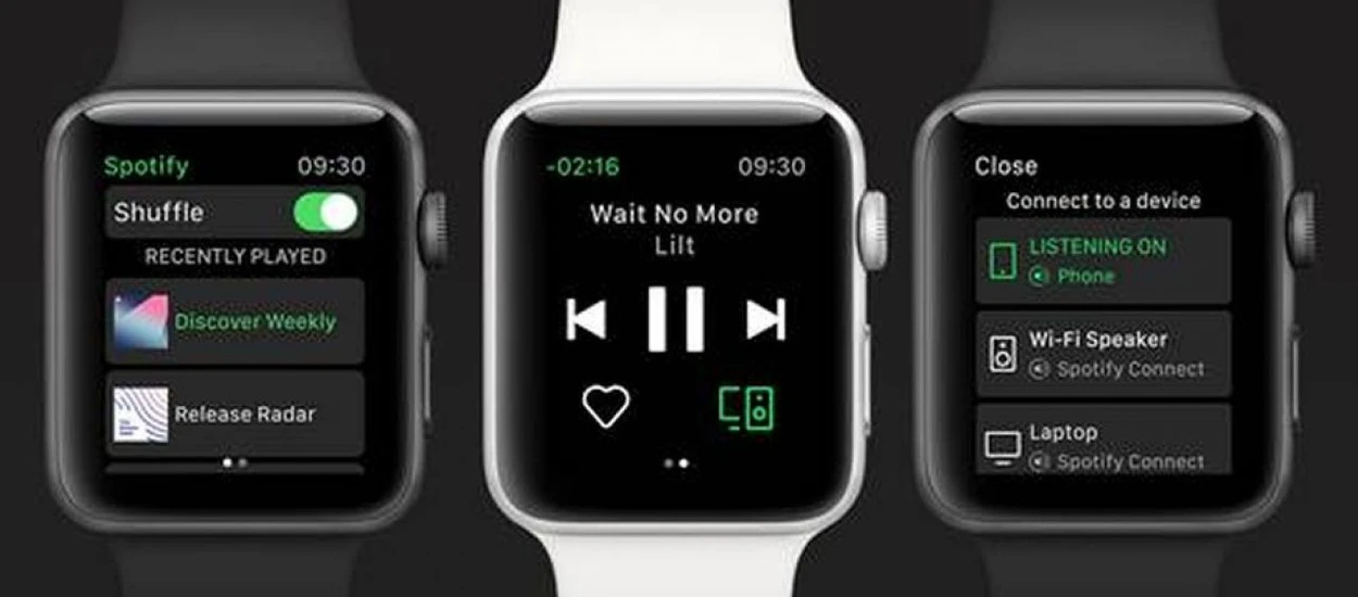 Dla tej aplikacji kupiłbym Apple Watch. Spotify trafia na zegarek Apple