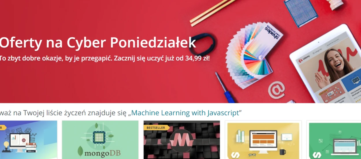 Cyber Monday na Udemy – darmowe kursy i ostatni dzień przecen