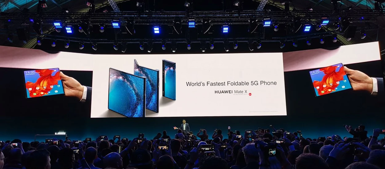 "Zginany" Huawei Mate X oficjalnie! Najszybsze 5G, niezwykła konstrukcja i porażająca cena