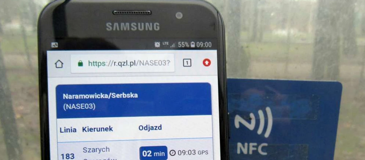 W Poznaniu czas przyjazdu autobusu czy tramwaju odczytasz ze swojego smartfona z NFC