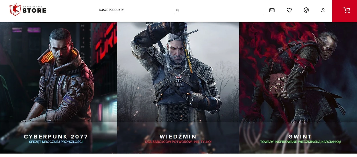 CD PROJEKT RED uruchomił sklep z akcesoriami z gier Wiedźmin, Gwint i Cyberpunk 2077