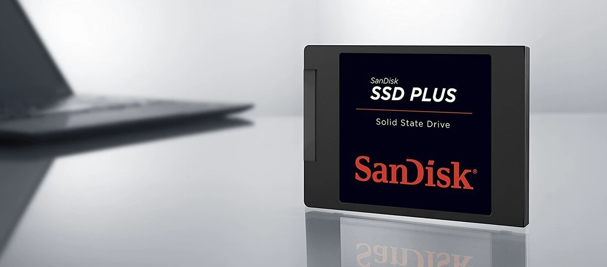 Poniżej 40 groszy za 1 GB! Pojemne dyski SSD są bardzo tanie. SanDisk SSD Plus 1TB za 389 zł!